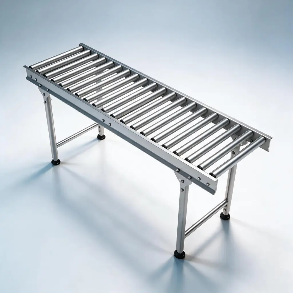 Free Roller Conveyor ระบบลูกกลิ้งลำเลียงอิสระ สำหรับเชื่อมต่อ Bowl Feeder และไลน์ผลิต โดย Pensook Technology
